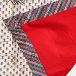 Block Printed Kalamkari with Pen Work on Cotton