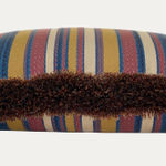 Robert Kime Turkoman Stripe Decorative Cushion with Jewel Brush Fringe
