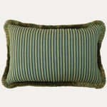 Namay Samay X Decors Barbares Bashir Green Cushion with Brush Fringe