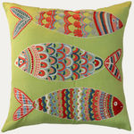 Unique Suzani Cushion with Silk Hand Embroidered Ottoman Motifs on Silk & Cotton Base Cloth