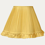 Douppion Marigold Silk Scallop Lampshade