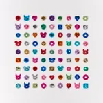 Jae Yong Kim, Donut Madness (108 donuts), 2014-2024