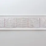 ANNA BARRIBALL, Silver Sunrise/Sunset with Fluorescent Orange IV, 2014