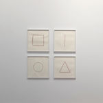 CORNELIA PARKER, Self Portrait as a Triangle, a Line, a Circle and a Square, 2015