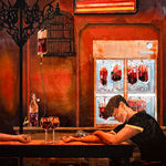 Hernan Bas, Three Vampires, 2020