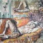 Panmela Castro, Vigília com Ademar Marinho II, série Amantes [Vigil with Ademar Marinho II, from the Lovers serie], 2021