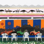 Camille BRES, Couple de peintres en vacances (d'après Patinier), 2019