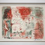 Pablo Picasso, L'Ecuyère et les Clowns, 1961