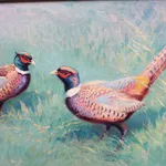 Joseph Oberthür, Faisans et lapin