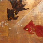 GASTON SUISSE, "Antilopes sautant un ruisseau", 1933