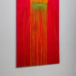 Pat Steir, Silver and Black Square, 2008