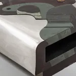 Pierre Elie Gardette, Marquetry coffee table, c. 1970