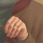 Self-portrait painting