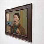 Self-portrait painting