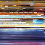 high colored painting of New York city skyline