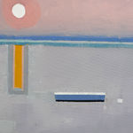 Painting of a seascape sunset