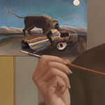 Self-portrait painting