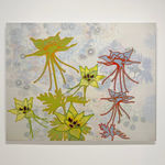 Abstract painting of flowers