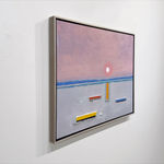 Painting of a seascape sunset