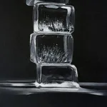 Painting of ice cubes