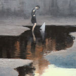 Oil painting on panel