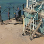 Gerard_Byrne_The_Band_Stand_Dun_Laoghaire_modern_irish_impressionism_fine_art_gallery_dublin_Ireland_painting_detail