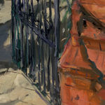 Gerard_Byrne_irish_artist_Peaceful_Morning_on_Eglinton_Road_Dublin_modern_impressionism_painting_detail