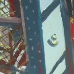 Gerard_Byrne_City_Ladder_art_gallery_Dublin_Ireland_painting_detail