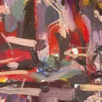 Gerard_Byrne_Thirty_Years_of_Brewing_Metro_Café_II_modern_impressionism_art_gallery_Dublin_Ireland_painting_detail