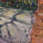 Gerard_Byrne_irish_artist_Beautiful_Moments_in_Time_modern_impressionism_painting_detail