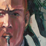 Gerard_Byrne_Jazz_On_the_Rocks_SPACS_Art_New_York_City_painting_detail