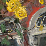 Gerard_Byrne_Silence_is_Golden_Irish_contemporary_impressionism_plein_air_fine_art_painting_detail