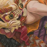 Philip Pearlstein, Model with Indonesian Mask, 2015