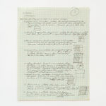 Channa Horwitz, Invitation, framed, for Orlando Gallery solo show, 1969