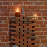 Kelly Akashi, Wall Candle (North), 2016