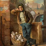 Eduard Swoboda, Der schlummernde Gipsfigurenverkäufer, 1839