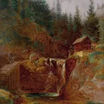 Eduard Swoboda, Der schlummernde Gipsfigurenverkäufer, 1839