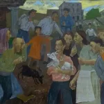 GREGOIRE MICHONZE, Woman with Scarf, 1973