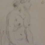 JULES PASCIN, Nude Sitting on a Chair, 921