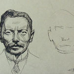 HENRYK BERLEWI, Woman with Long Hair, 1955