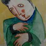 BÉLA KÁDÁR, Woman with Blue Necklace, circa 1930