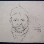 HENRYK BERLEWI, Woman with Long Hair, 1955