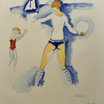 KEES VAN DONGEN, Woman on the Beach, Trouville | Femme Sur la Plage, Trouville, 1966