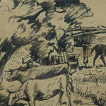 BÉLA KÁDÁR, Woman with Blue Necklace, circa 1930