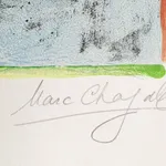 MARC CHAGALL, When Abdullah got the Net Ashore…, from: Four Tales from the Arabian Nights, 1948