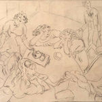 JULES PASCIN, Nude Sitting on a Chair, 921