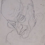 HENRYK BERLEWI, Woman with Long Hair, 1955