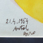 ANTAL BIRÓ, Red and Blue Composition, 1963