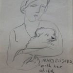 BÉLA KÁDÁR, Woman with Blue Necklace, circa 1930