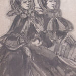 CONSTANTIN GUYS, Two Elegant Women